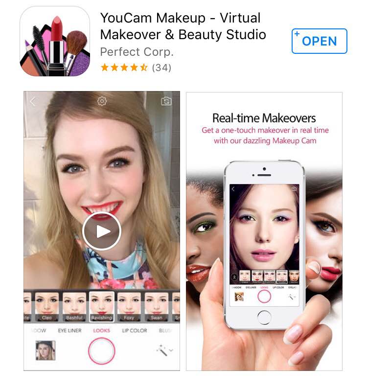 Top 5 Favorite Beauty Virtual Makeover Apps